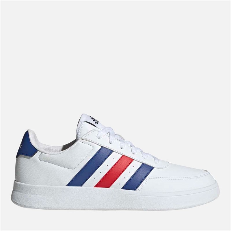 adidas Mens Breaknet 2.0 Trainers Cloud White/Semi Lucid Blue/Better Scarlet