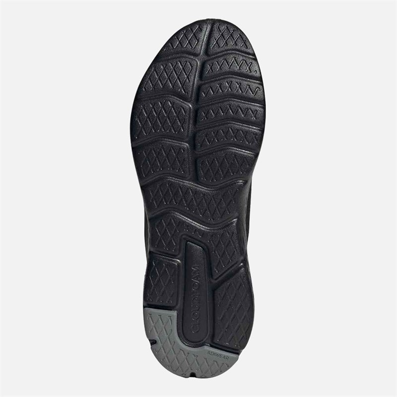 Mens Cloudfoam Move Sock Trainers Core Black/Core Black/Lucid Blue - Image 2