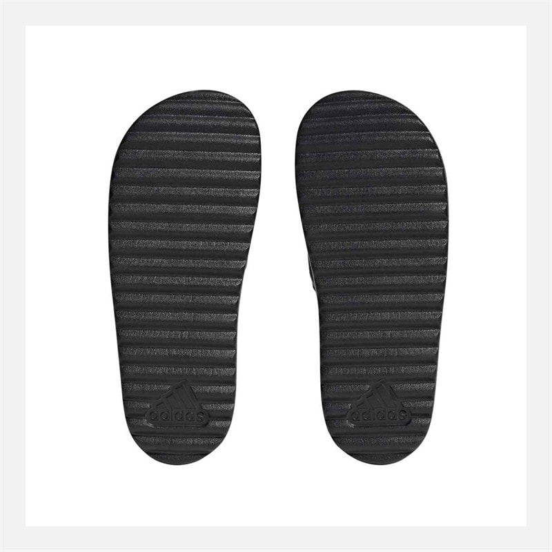 Womens Adilette Platform Sliders Core Black/Core Black/Core Black - Image 2