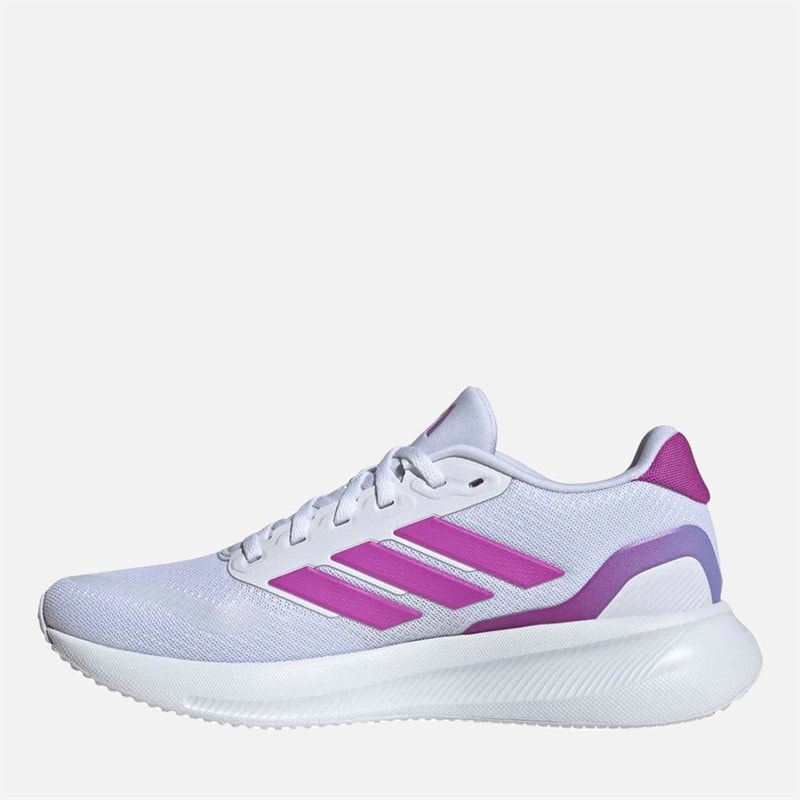Womens Runfalcon 5 Neutral Running Shoes Cloud White/Purple Burst/Semi Blue Burst - Image 5