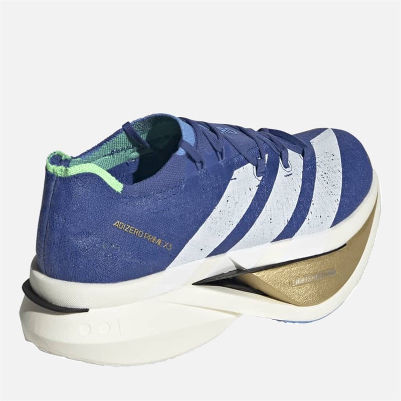 Adizero Prime X3 Strung Neutral Running Shoes Blue/Cloud White/Blue Burst - Image 3