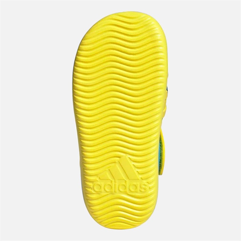 Kids adidas x Disney The Little Mermaid Sandals Bright Yellow/Bright Yellow/Bright Yellow - Image 2