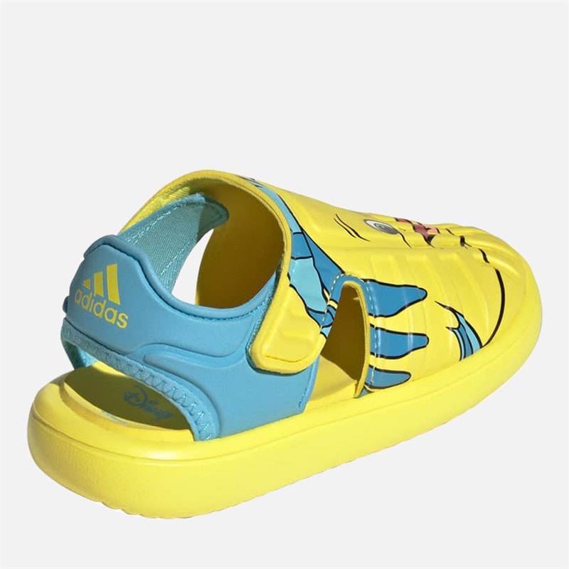 Kids adidas x Disney The Little Mermaid Sandals Bright Yellow/Bright Yellow/Bright Yellow - Image 3