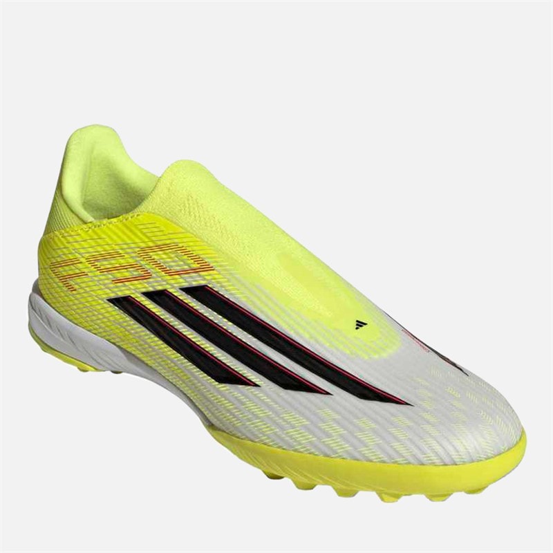 Mens F50 League Born For Goals Pack Laceless TF Astro Football Boots Team Solar Yellow 2/Core Black/Lucid Red - Image 5