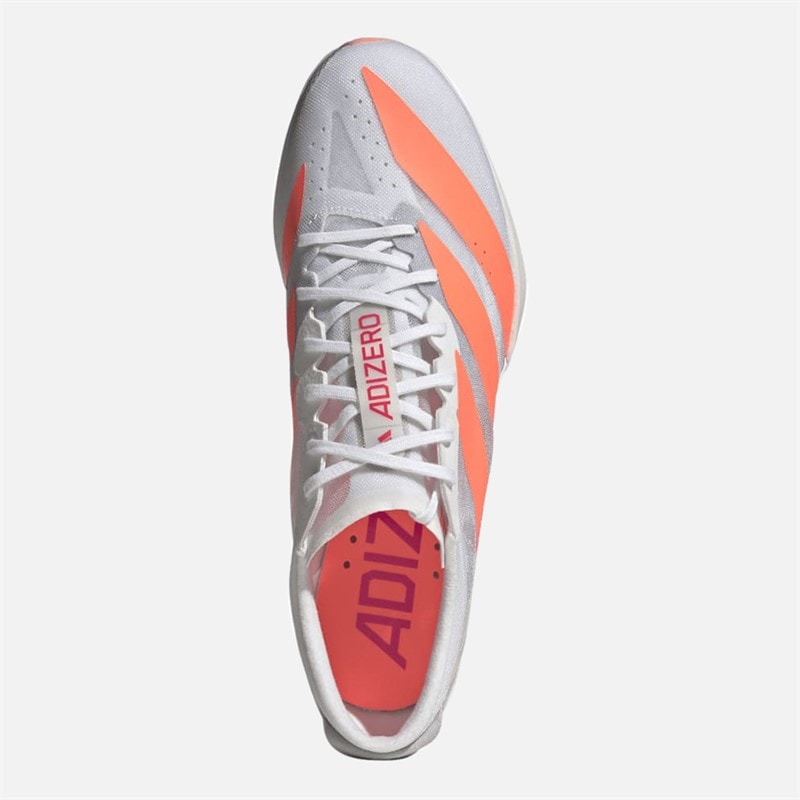 Adizero Finesse Running Track Spikes Cloud White/Lucid Orange/Lucid Red - Image 4