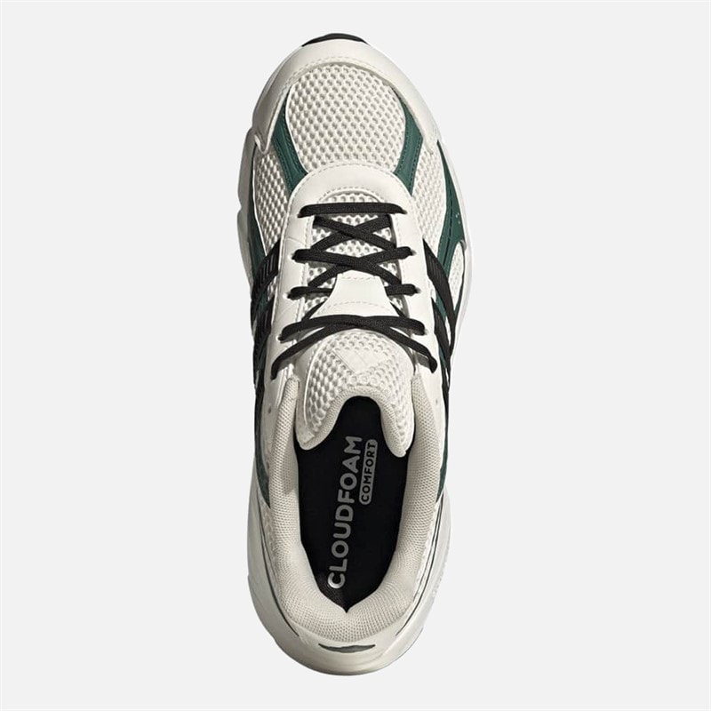 Mens Technochaos 2000 Trainers Off White/Core Black/Collegiate Green - Image 4