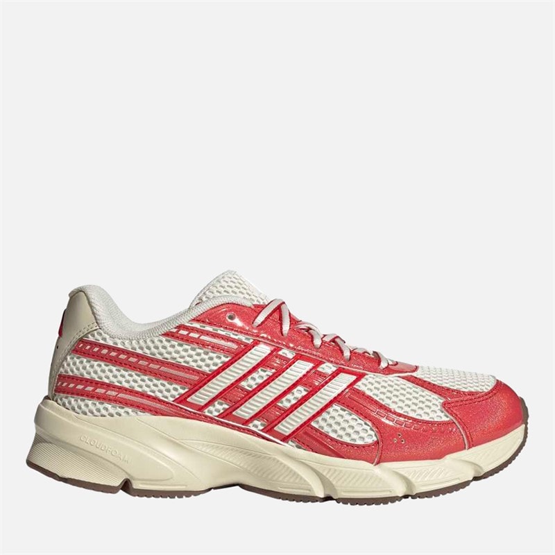 adidas Womens Technochaos 2000 Trainers Off White/Pearl Met/Better Scarlet