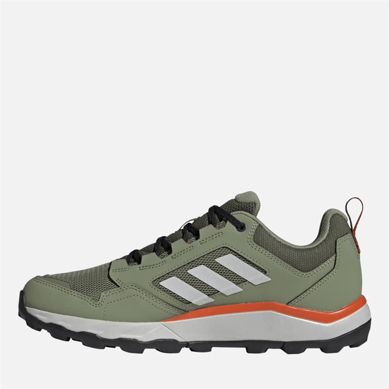 Mens Terrex Tracerocker 2.0 Trail Running Shoes Tent Green/Grey One/Semi Impact Orange - Image 5