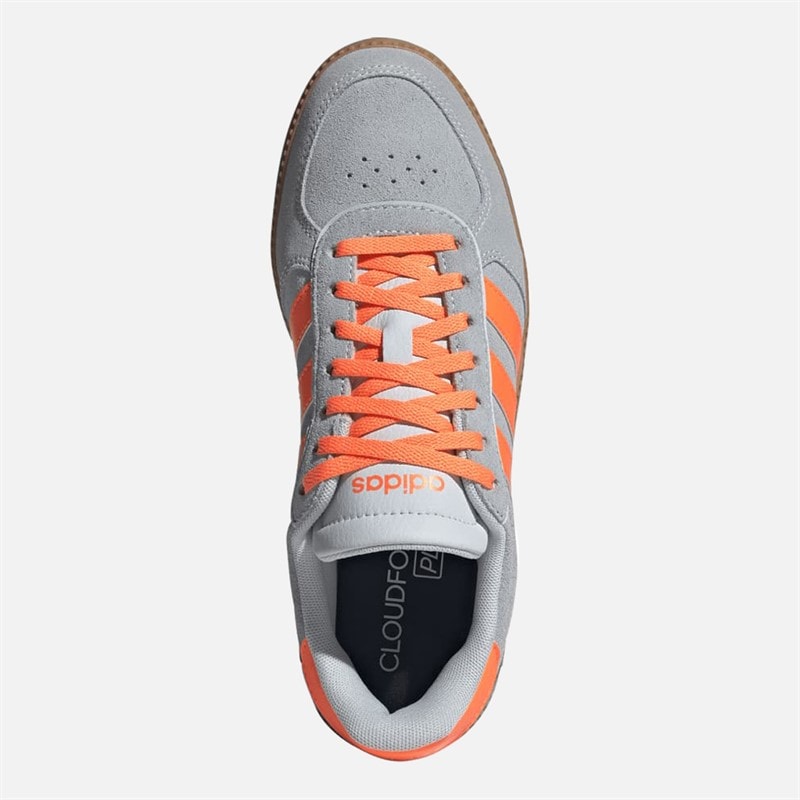 Womens Breaknet Sleek Trainers Halo Blue/Lucid Orange/Gum - Image 4