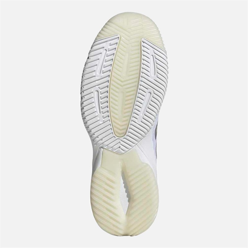 Womens Crazyflight 6 Mid Indoor Court Shoes Cloud White/Silver Metallic/Core Black - Image 2