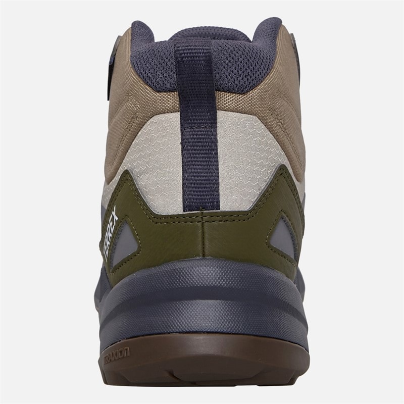 Mens Terrex Eastrail 3 Mid Climaproof Hiking Boots Beige/Blanch Cargo/Olive Strata - Image 3