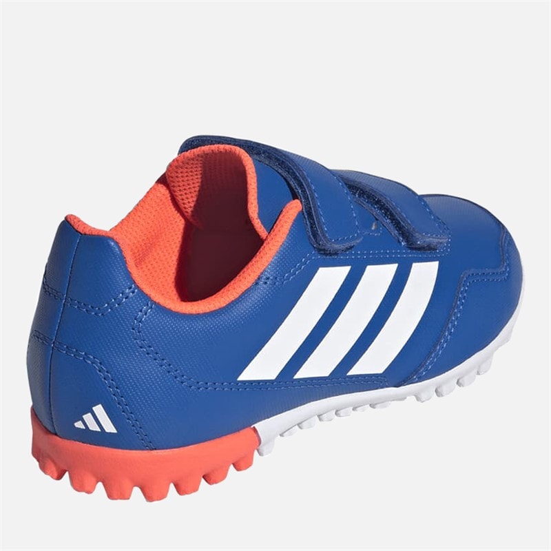 Kids Youngstar Rise Field Hockey Velcro Shoes Bright Royal/Cloud White/Team Solar Orange - Image 3