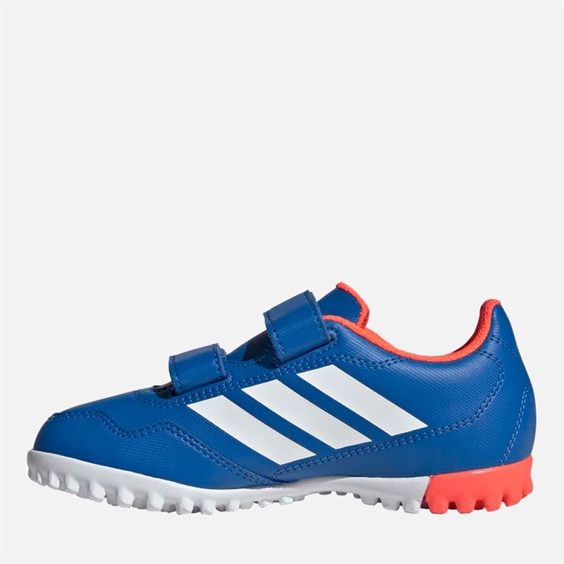 Kids Youngstar Rise Field Hockey Velcro Shoes Bright Royal/Cloud White/Team Solar Orange - Image 5