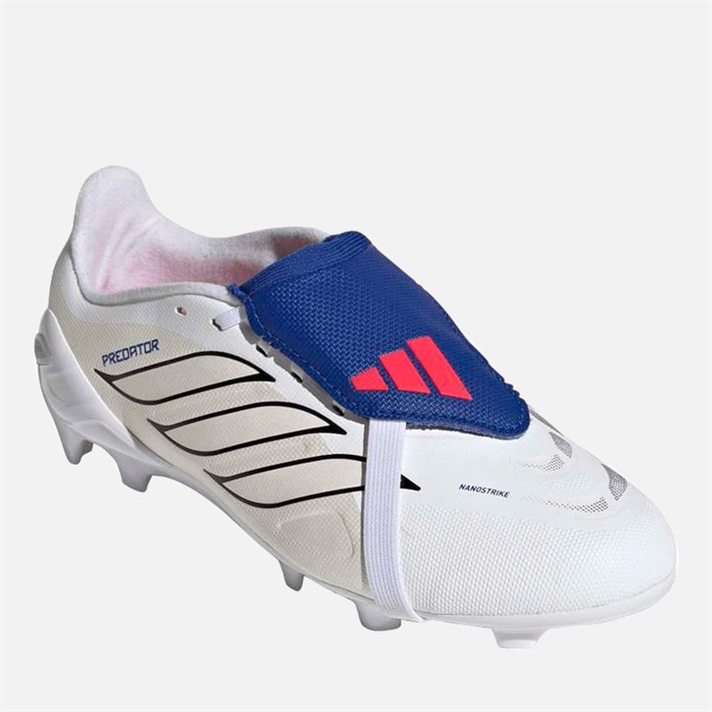 Junior Predator League Icon Takover Pack Fold-Over Tongue FG Firm Ground Football Boots Cloud White/Zero Metalic/Royal Blue - Image 5