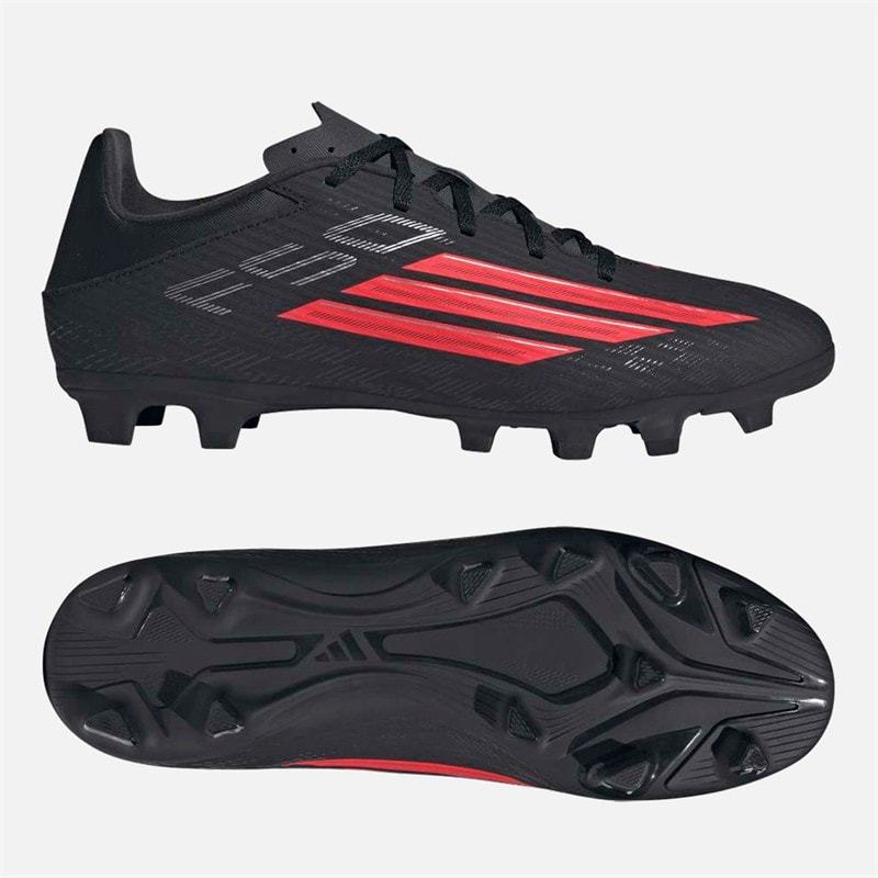 Mens F5 Club Black Pack FG/MG Firm/Multi Ground Football Boots Core Black/Lucid Red/Core Black - Image 2
