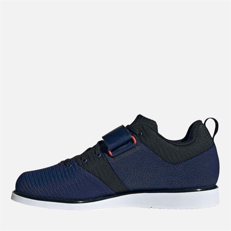 Powerlift 5 Weightlifting Shoes Dark Blue/Silver Metallic/Lucid Red - Image 5