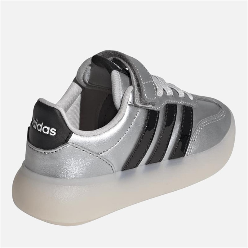 Kids Barreda Decode Trainers Silver Metallic/Core Black/Chalk White - Image 3