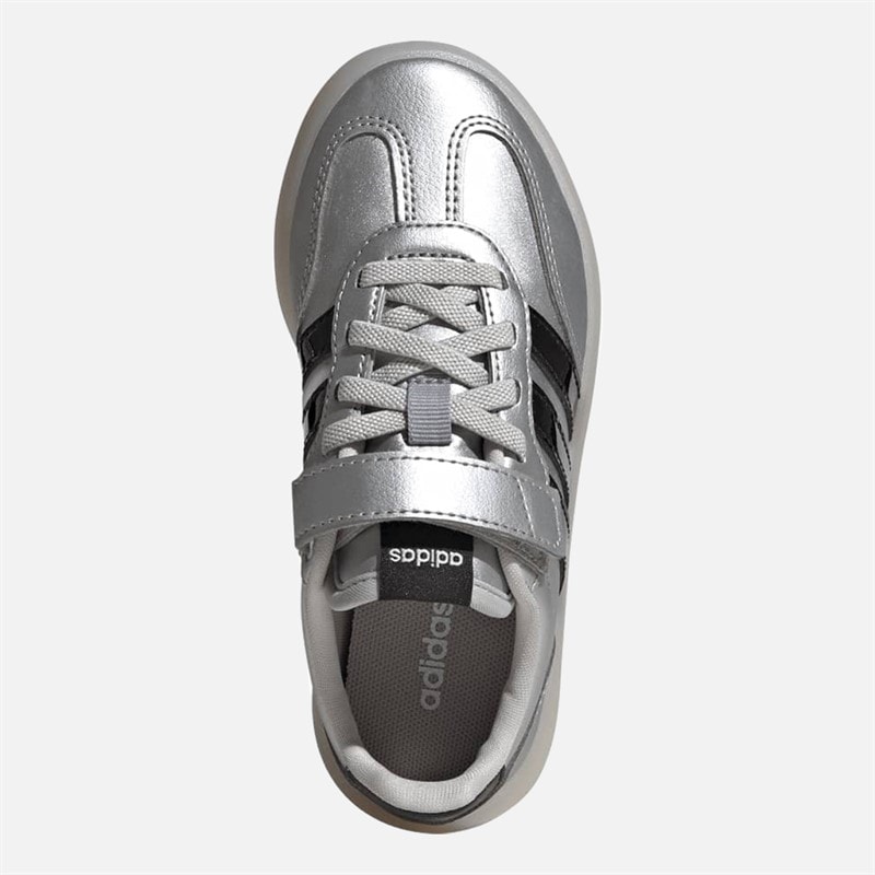 Kids Barreda Decode Trainers Silver Metallic/Core Black/Chalk White - Image 4