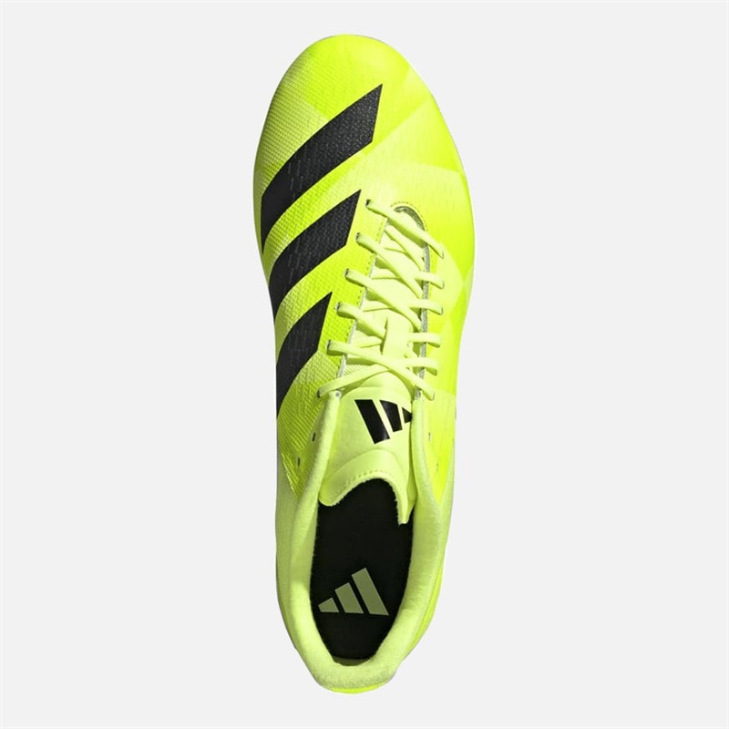 Mens Adizero RS15 SG Soft Ground Rugby Boots Hi-Res Yellow/Core Black/Lucid Lemon - Image 4