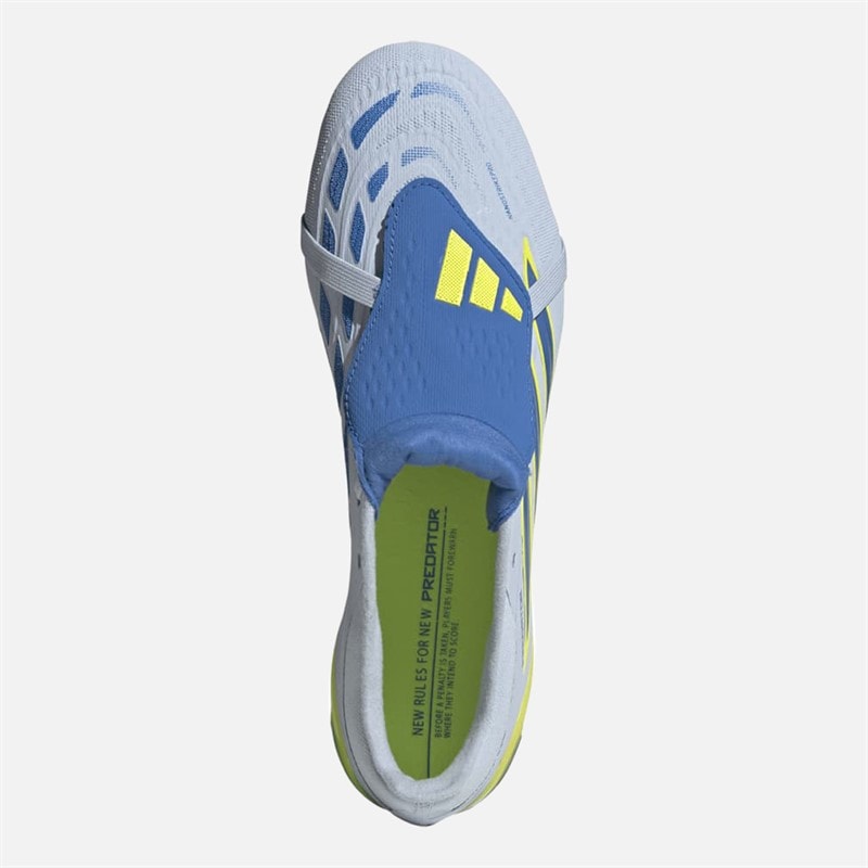 Mens Predator Pro Ice Cold Precision Pack Fold Over Tongue FG Firm Ground Football Boots Crystal Sky/Ray Blue/Team Solar Yellow 2 - Image 4