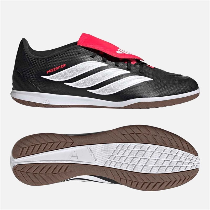 Mens Predator Club Sala Immortal Pack Fold Over Tongue IN Indoor Football Boots Core Black/Cloud White/Lucid Red - Image 2