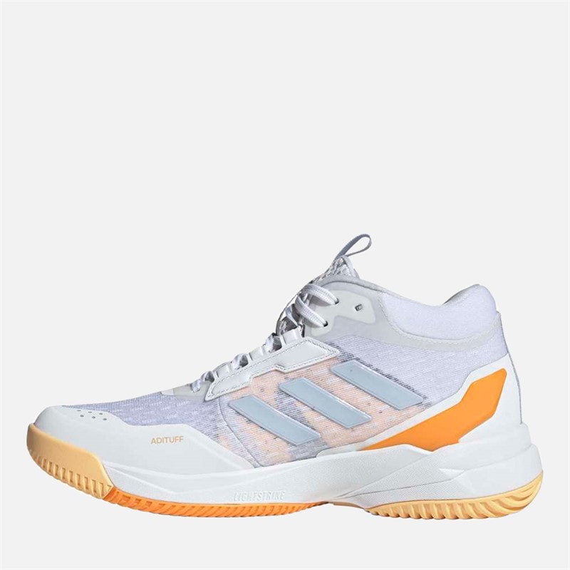 Womens Crazyflight 6 Mid Indoor Court Shoes Cloud White/Crystal Sky/Putty Mauve - Image 5
