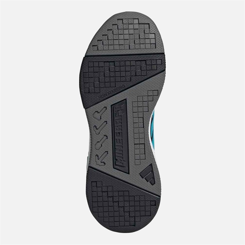 Junior adidas x Minecraft Pro Trainers Core Black/Lucid Cyan/Cloud White - Image 2