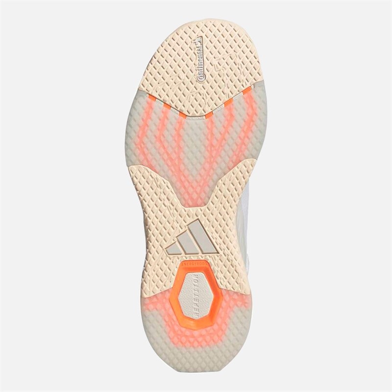 Womens Dropset 4 Training Shoes Cloud White/Silver Metallic/Lucid Orange - Image 2