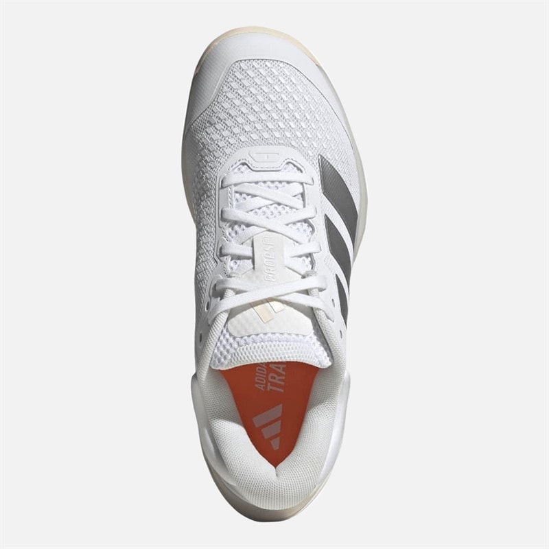 Womens Dropset 4 Training Shoes Cloud White/Silver Metallic/Lucid Orange - Image 4