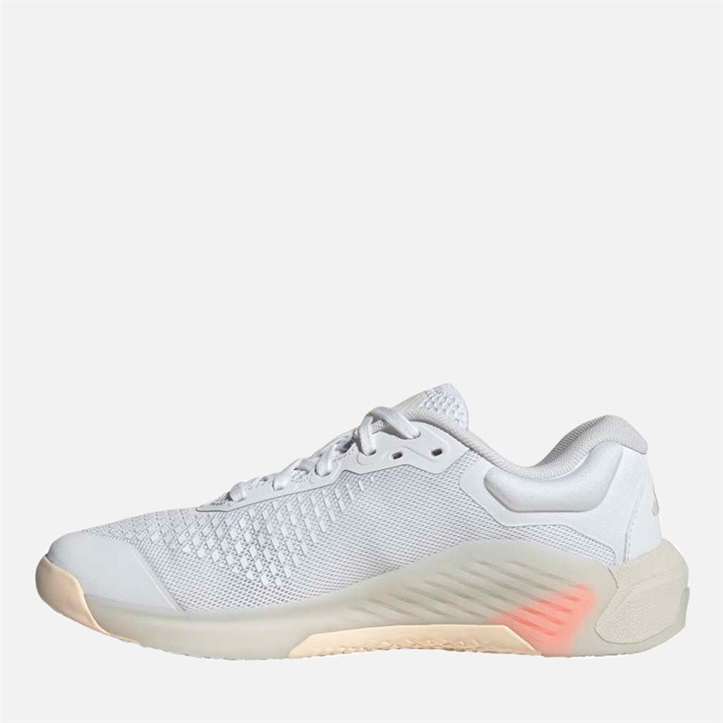 Womens Dropset 4 Training Shoes Cloud White/Silver Metallic/Lucid Orange - Image 5