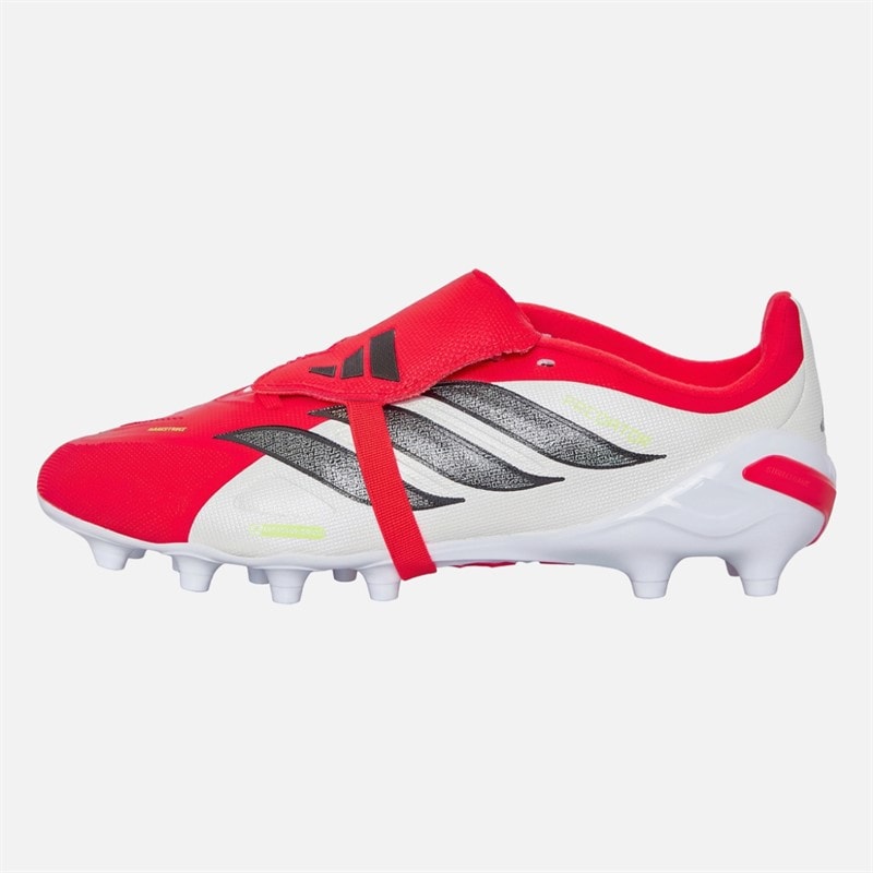 Junior Predator League Fold-Over Tongue AG Artificial Ground Football Boots Lucid Red/Core Black/Cloud White - Image 2
