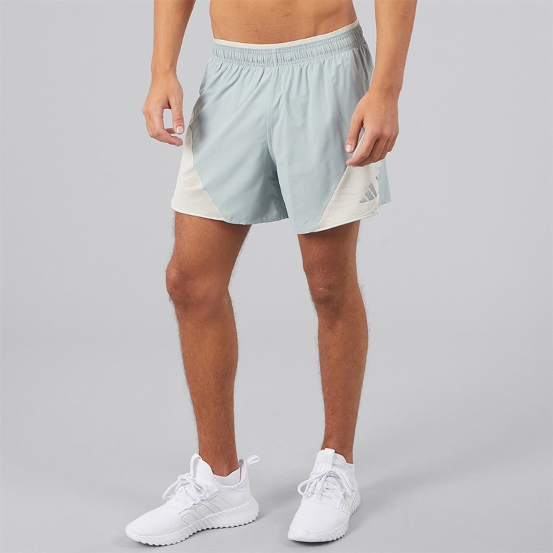 Mens Adi365 Breeze Running Shorts Wonder Sage/Beige - Image 2