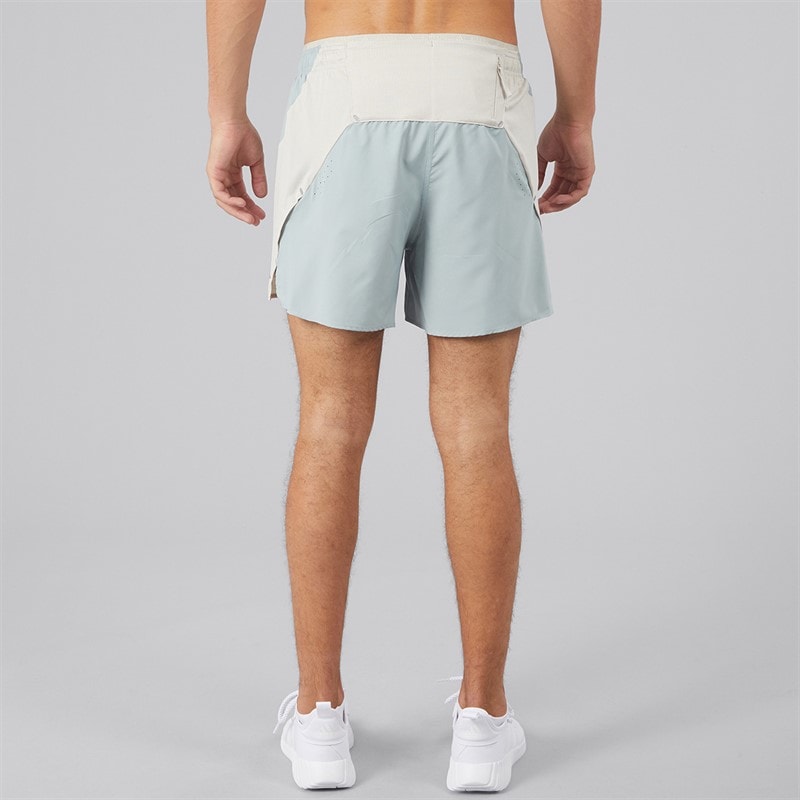 Mens Adi365 Breeze Running Shorts Wonder Sage/Beige - Image 3