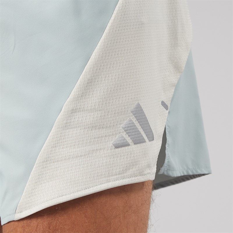 Mens Adi365 Breeze Running Shorts Wonder Sage/Beige - Image 5