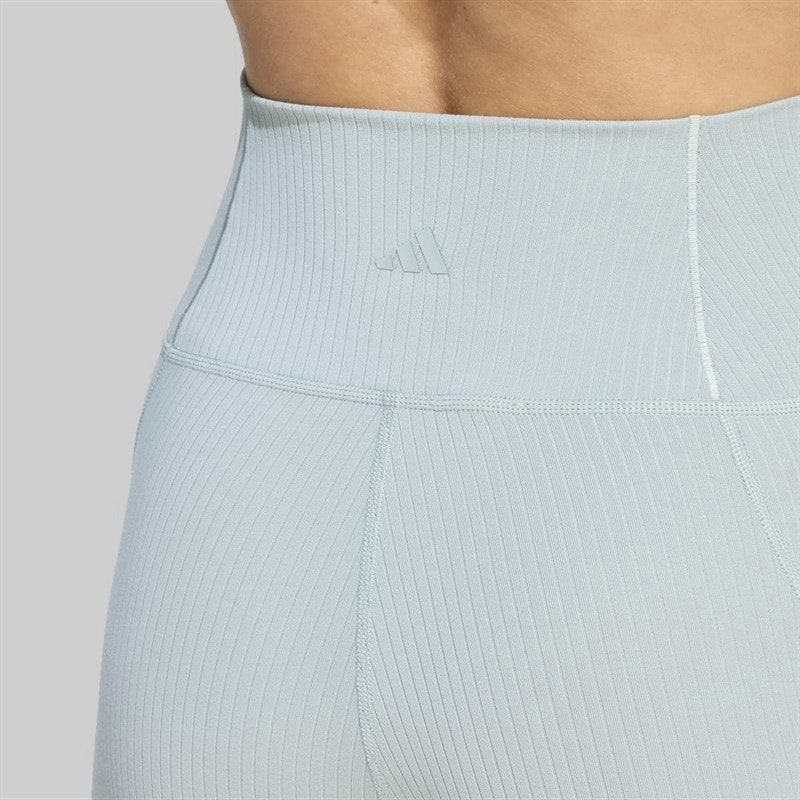 Womens All Me Rib 7/8 High Waisted Tight Leggings Wonder Sage - Image 3