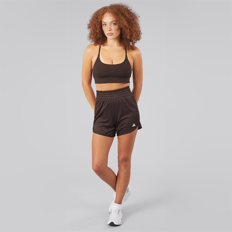 Womens All Me Light Support Ribbed Sports Bra Aurora Coffee - Image 4