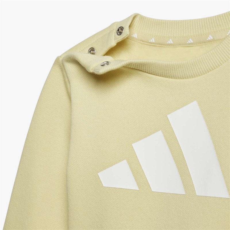 Infant Essentials Logo Sweatshirt And Joggers Set Powder Yellow/White - Image 5