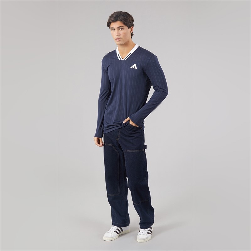 Mens Climacool Long Sleeve Tennis Top Legend Ink - Image 4