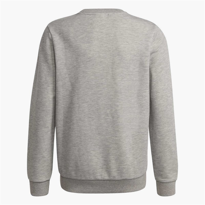 Junior Boys Essentials Logo Sweatshirt Medium Grey Heather/Black - Image 2