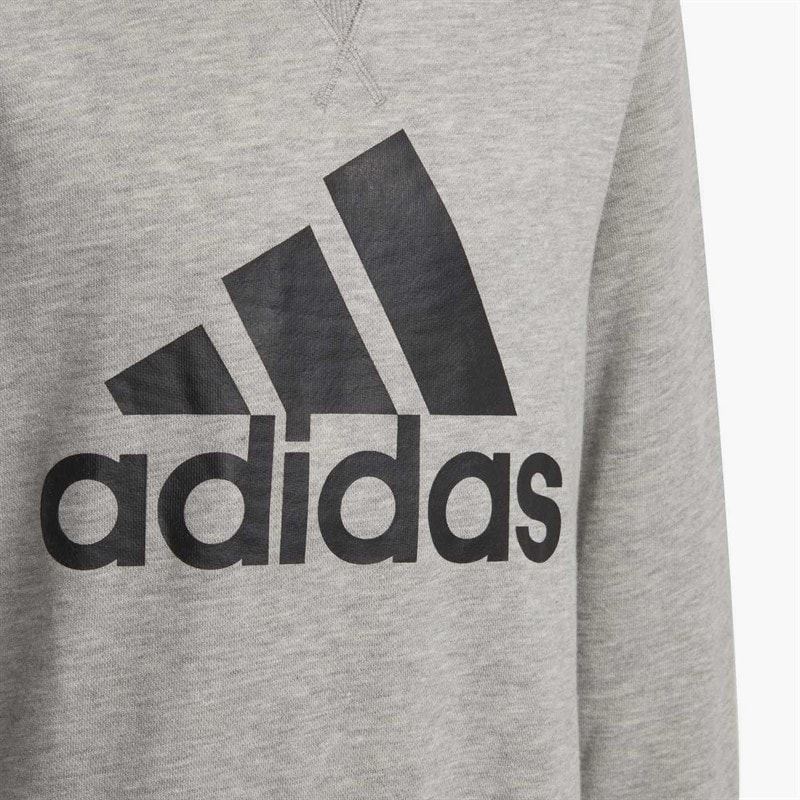 Junior Boys Essentials Logo Sweatshirt Medium Grey Heather/Black - Image 3
