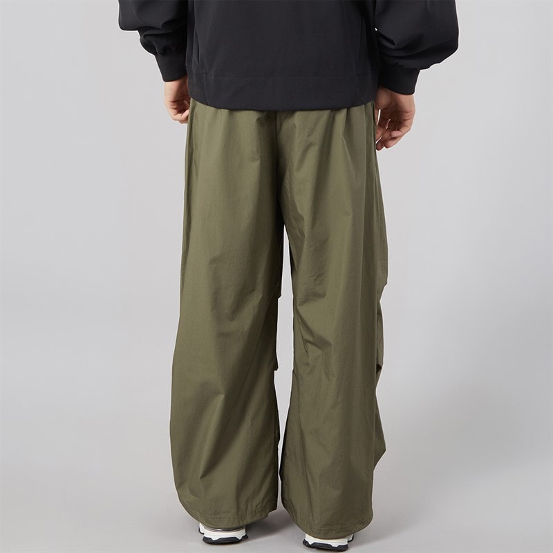 Mens City Tech Woven Track Pants Olive Strata - Image 2