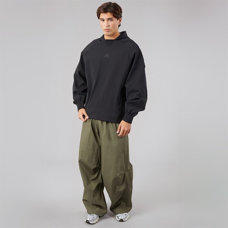 Mens City Tech Woven Track Pants Olive Strata - Image 4