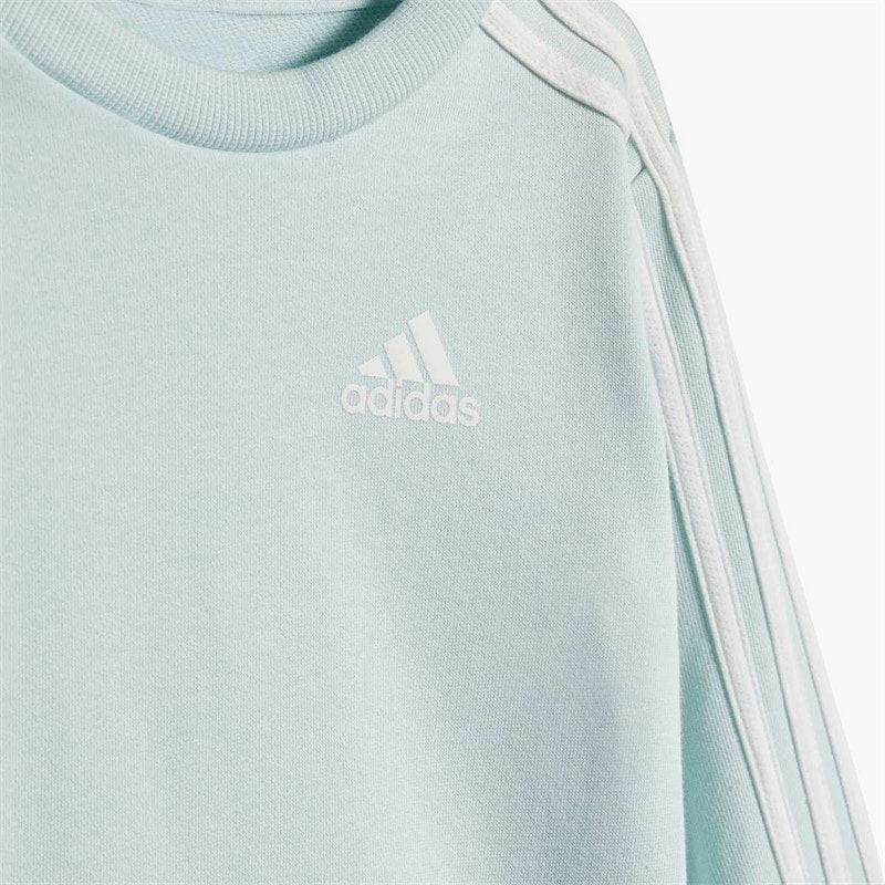 Infant Essentials 3-Stripes Sweatshirt And Joggers Set Halo Mint/White - Image 4