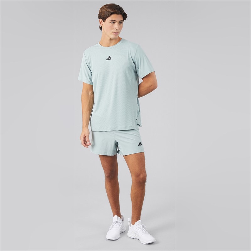 Mens Designed For Training Essentials T-Shirt Wonder Sage - Image 4