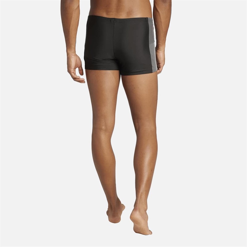 Mens Colorblock Swimming Boxers Black - Image 2