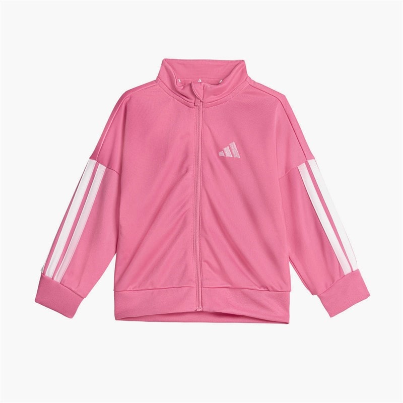 Infant Girls Essentials Climacool Tracksuit Pink Fusion/White/White - Image 2