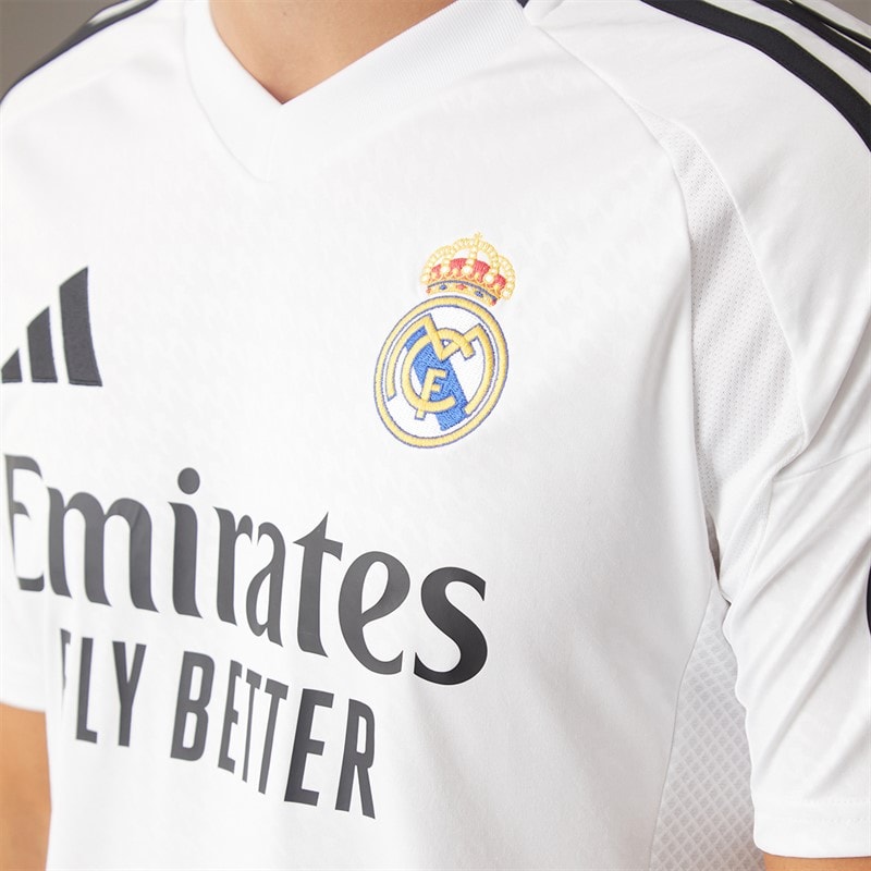 Mens RMCF Real Madrid 24/25 Home Jersey White/White - Image 3