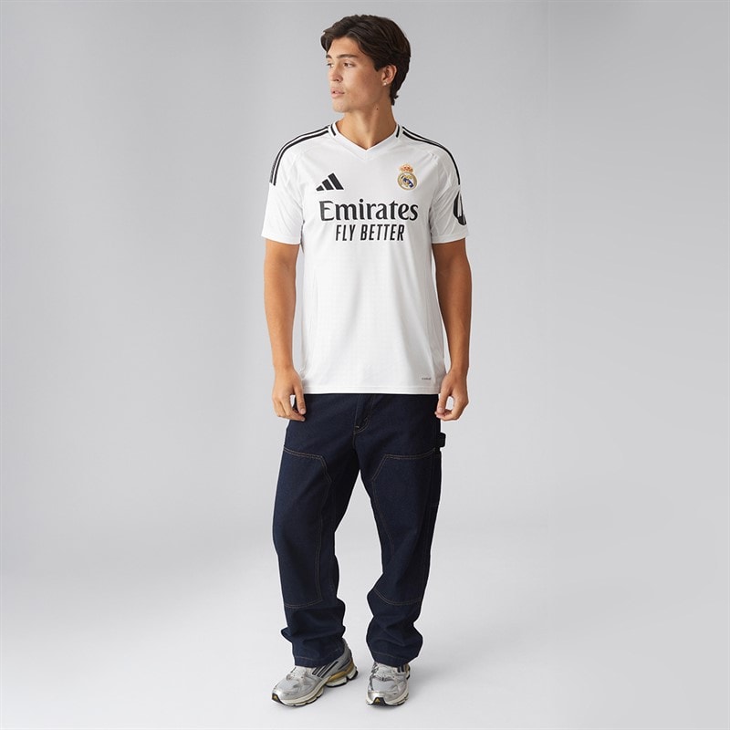 Mens RMCF Real Madrid 24/25 Home Jersey White/White - Image 4