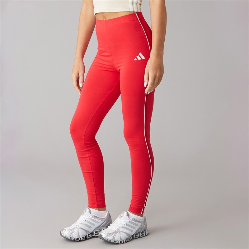 Womens Essentials Color Pop High Waisted Leggings Pure Ruby - Image 3
