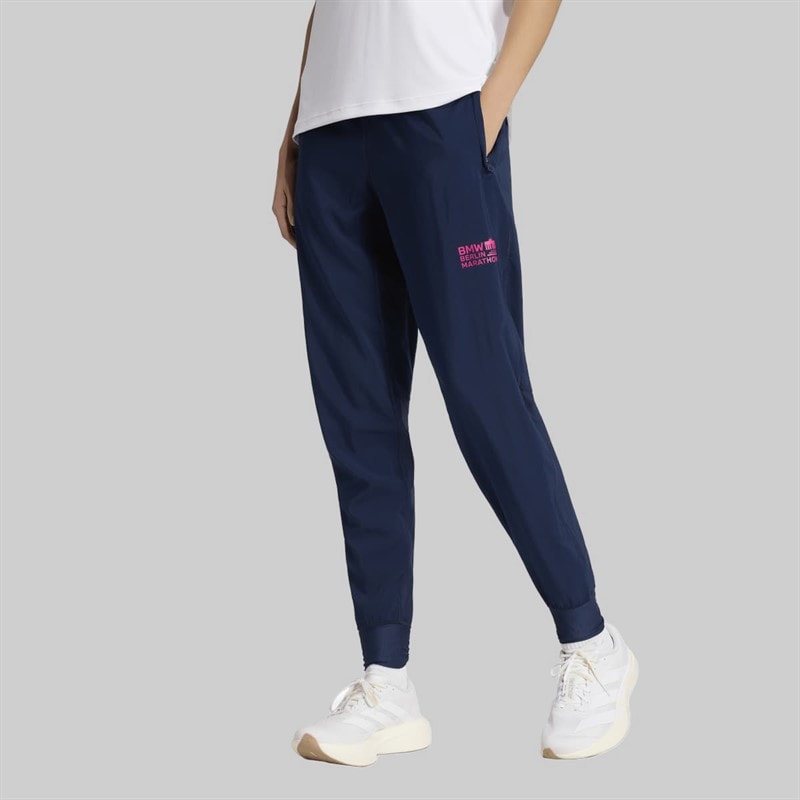 adidas Womens BMW Berlin Marathon 225 Running Track Pants Collegiate Navy